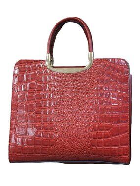 Red Gator Animal Print Purse